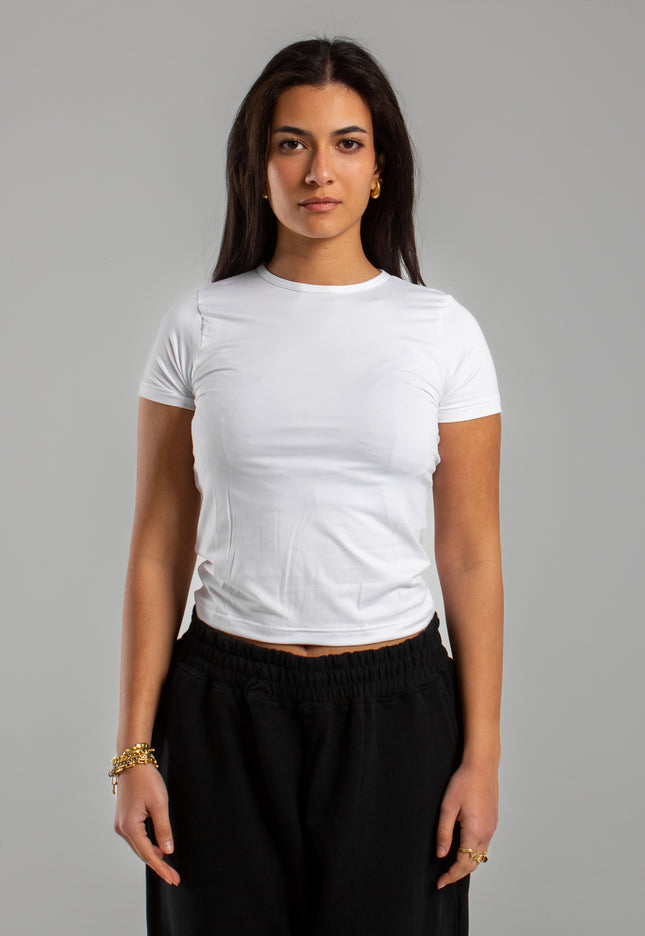 Microfiber Fitted Half Sleeve Top