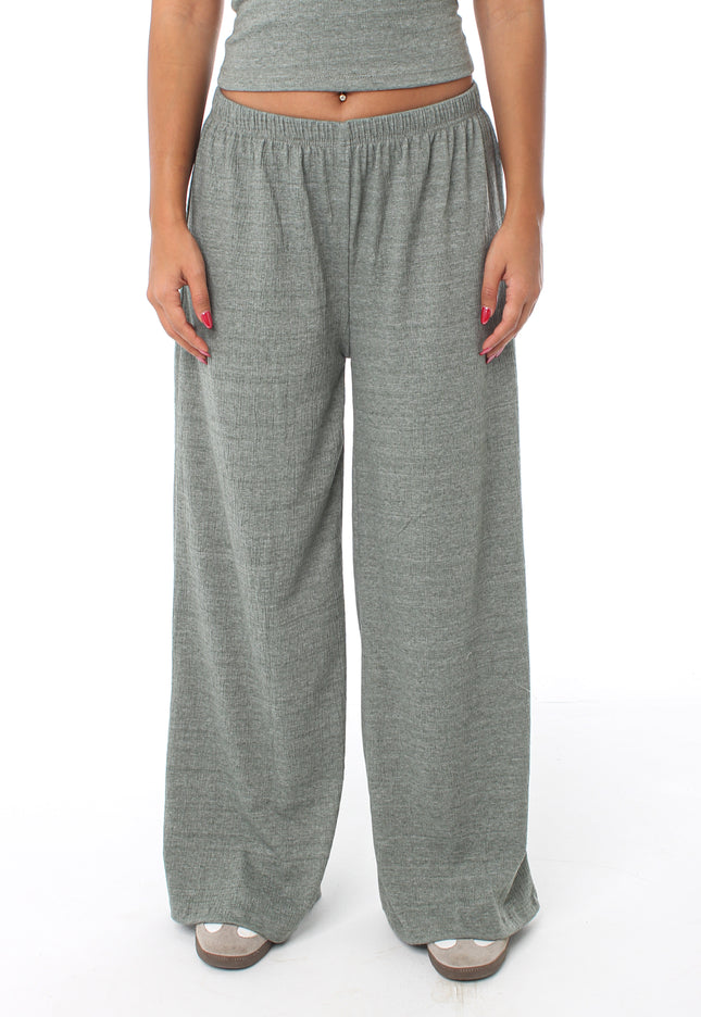 Wide Leg Textured Pants