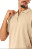 Knitted Quarter Zip Polo T-Shirt