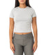Ribbed Fitted Half Sleeve Top