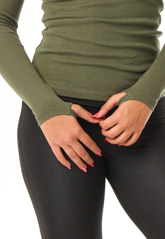 بلوزة بأكمام طويلة - نسائي