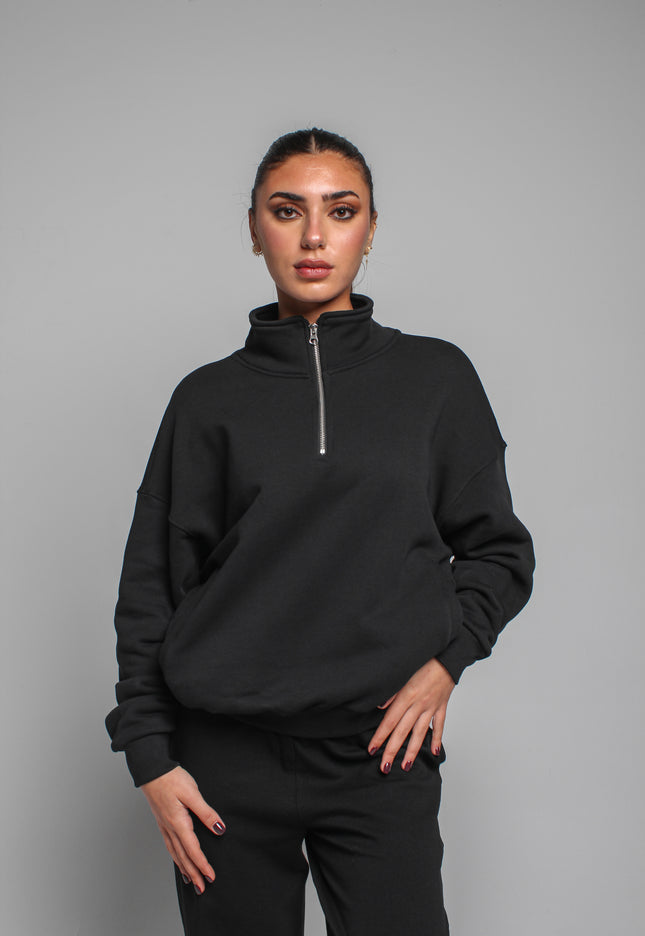 Oversized Zipper Neck Milton™ Sweater