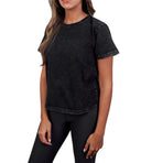 Washed Half Sleeve Top
