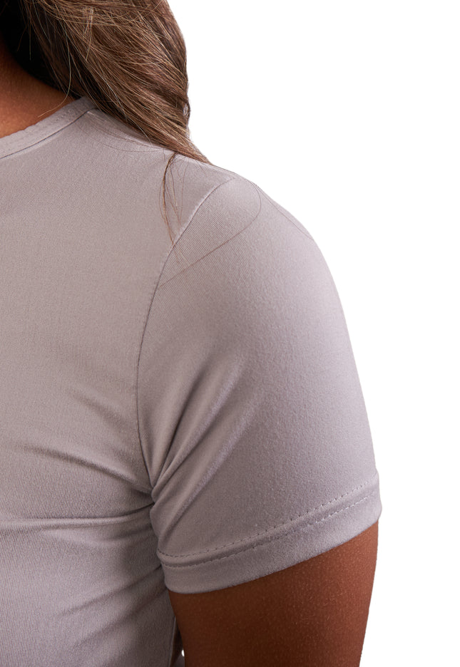 Microfiber Fitted Half Sleeve Top