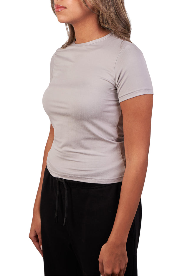 Microfiber Fitted Half Sleeve Top