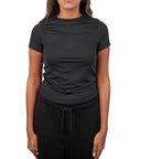 Microfiber Fitted Half Sleeve Top
