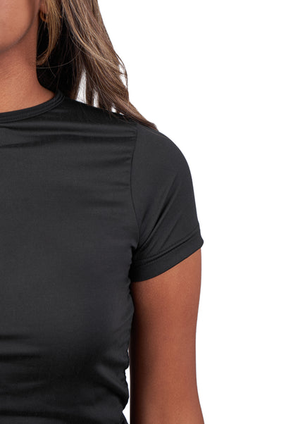 Microfiber Fitted Half Sleeve Top