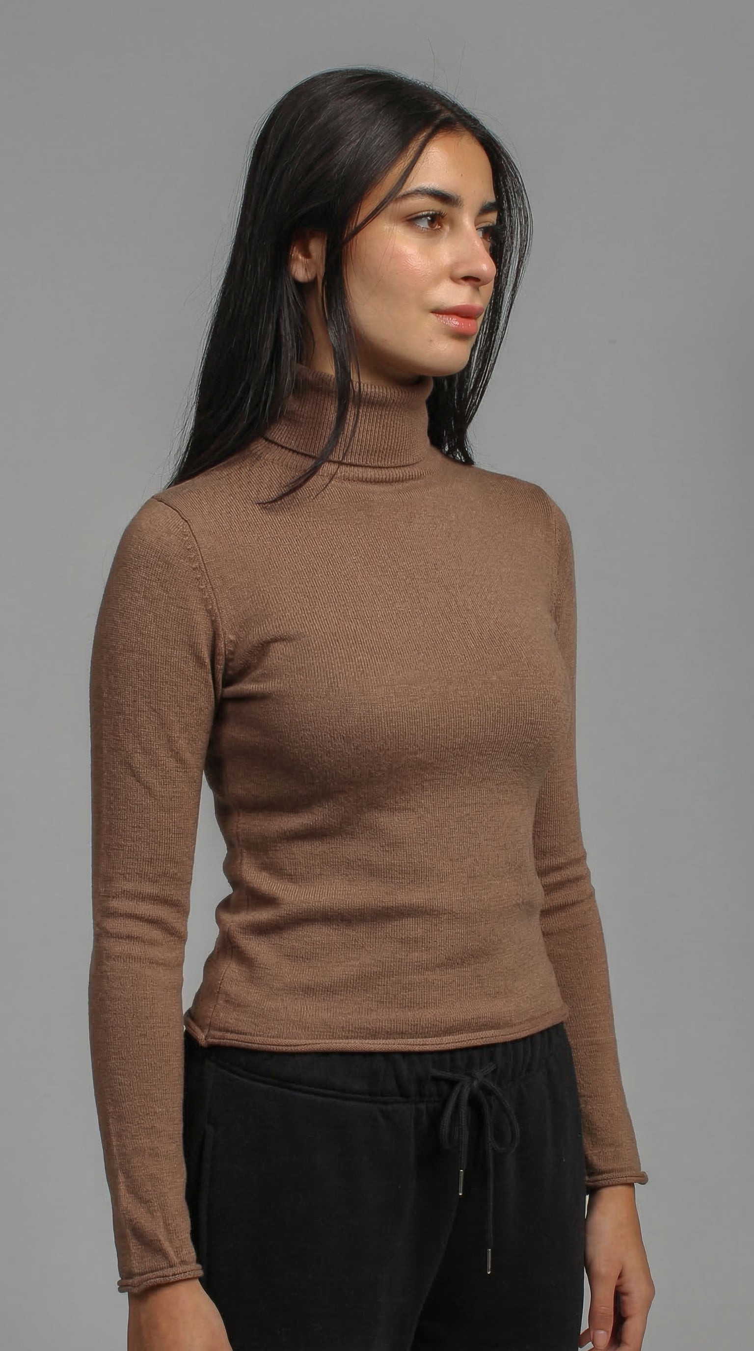 Knitted High Neck Sweater | Warm, Elegant & Cozy Fit – The Basic Look