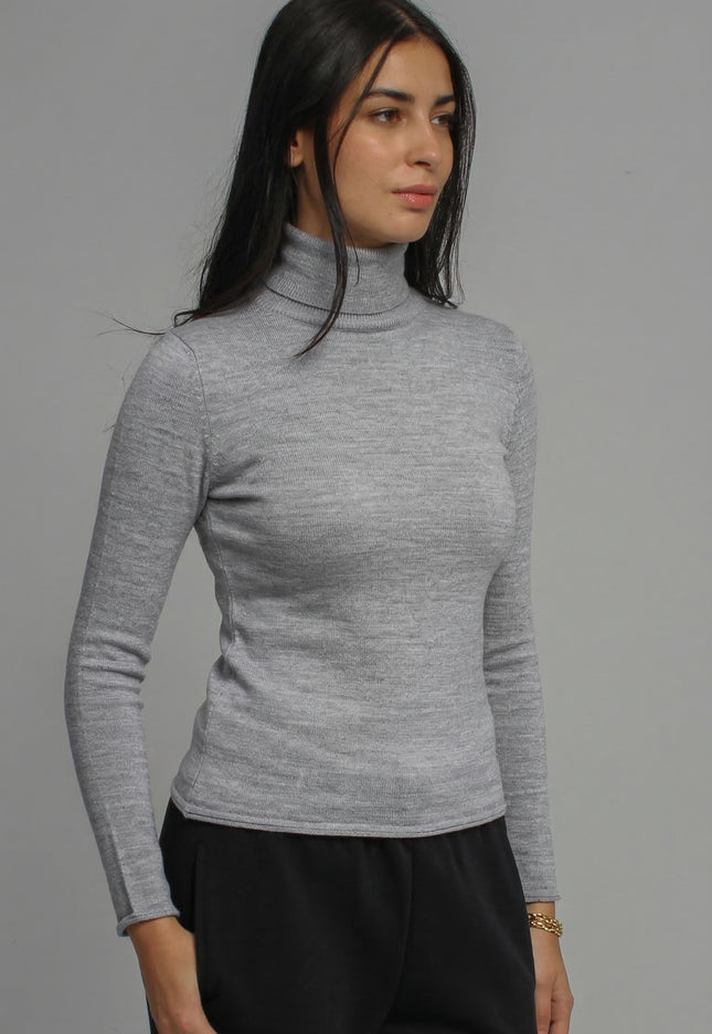 Knitted High Neck Sweater
