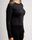 Microfiber Fitted Long Sleeve Top