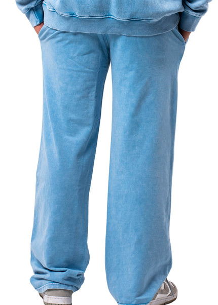 Washed Straight Leg Pants