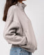 Zipper Neck oversized Sweater