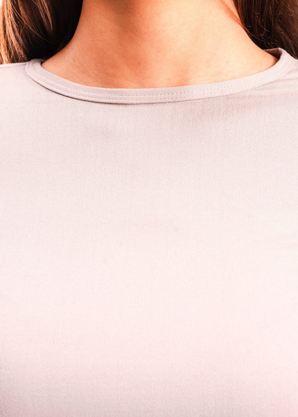 Microfiber Fitted Long Sleeve Top