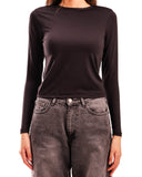 Microfiber Fitted Long Sleeve Top
