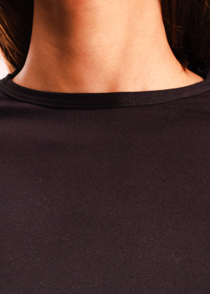 Microfiber Fitted Long Sleeve Top