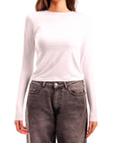 Microfiber Fitted Long Sleeve Top