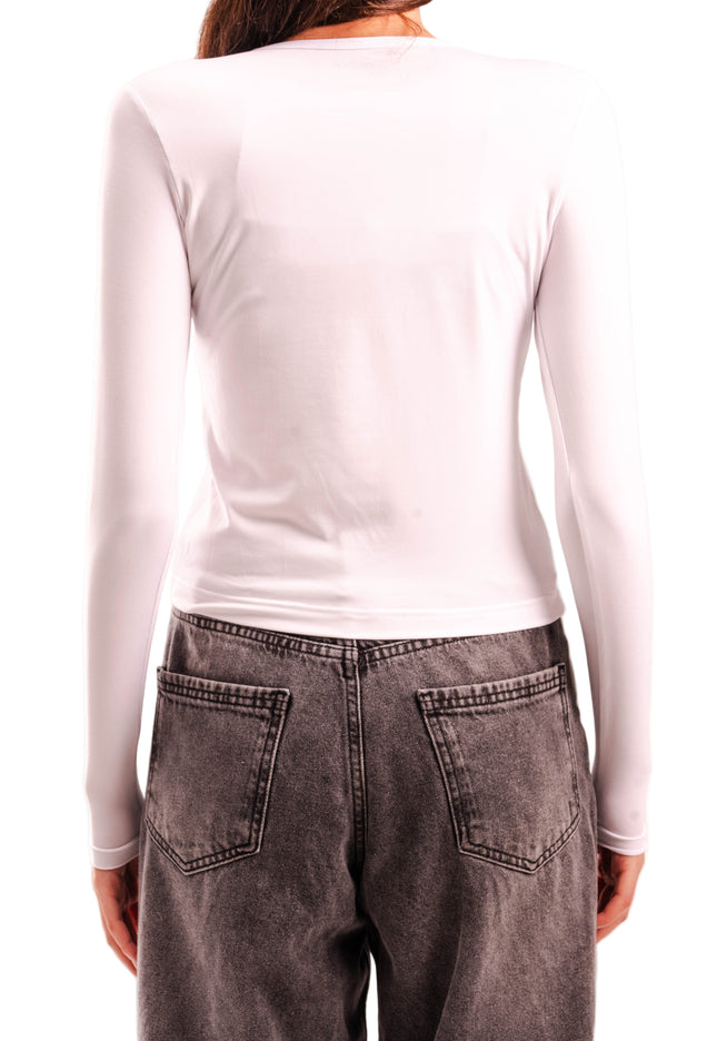 Microfiber Fitted Long Sleeve Top