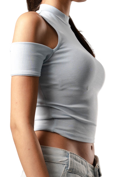 Off Shoulder Neck Top