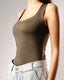 Polyamide Cut Thick Strap Top