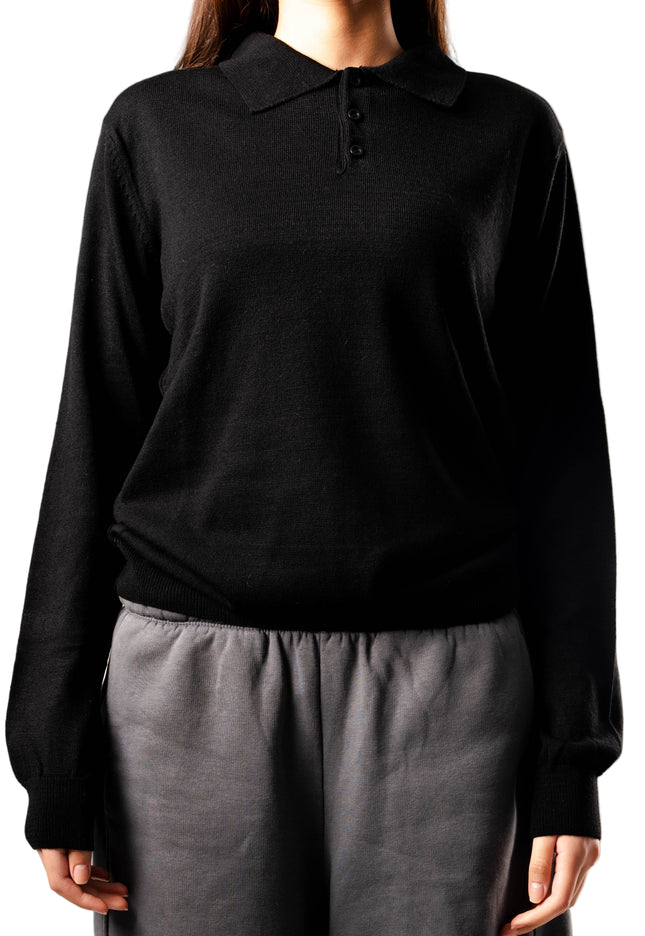 Knitted Polo Sweatshirt