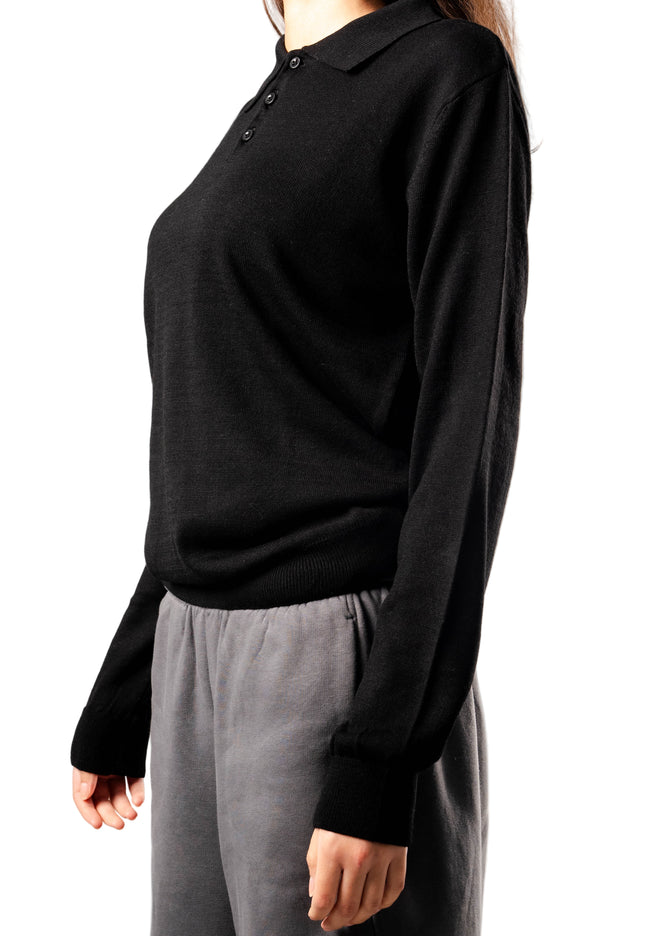 Knitted Polo Sweatshirt