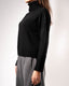 Cropped Knitted High Neck