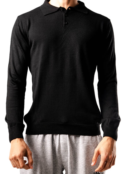 Knitted Polo Sweatshirt
