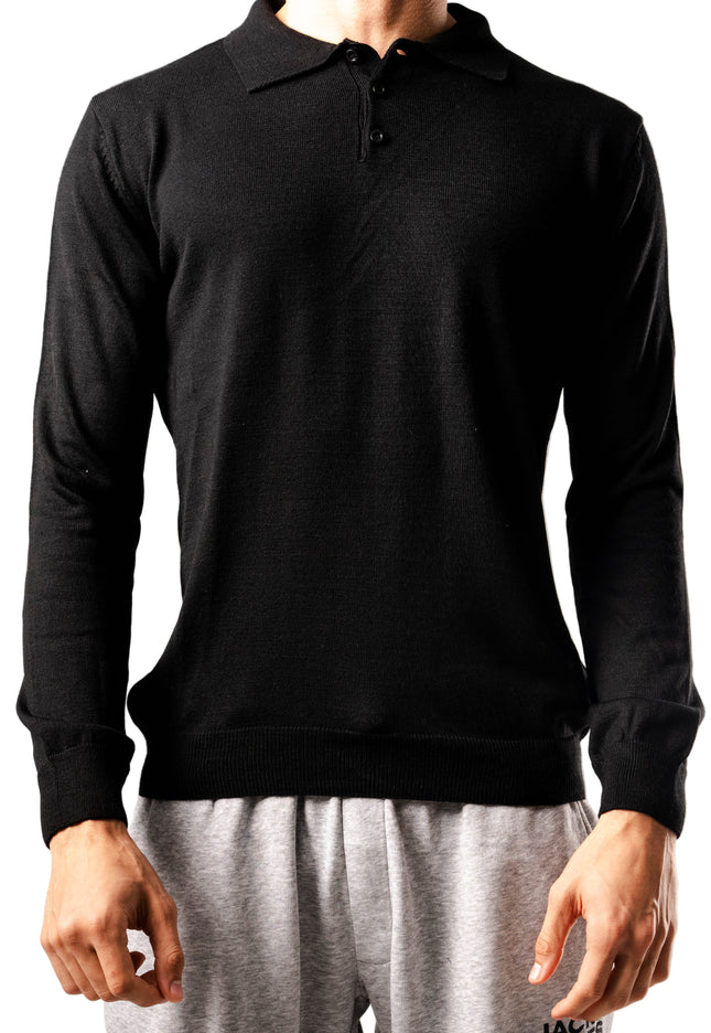 Knitted Polo Sweatshirt