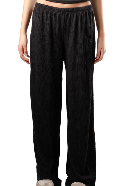 Wide Leg Textured Pants