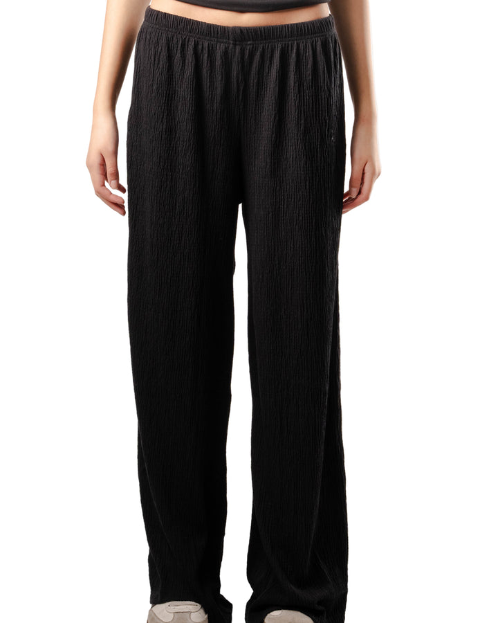 Wide Leg Textured Pants