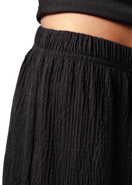 Wide Leg Textured Pants
