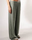 Wide Leg Textured Pants