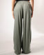 Wide Leg Textured Pants