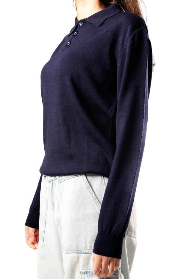 Knitted Polo Sweatshirt
