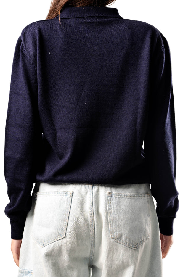 Knitted Polo Sweatshirt
