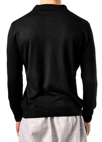 Knitted Polo Sweatshirt