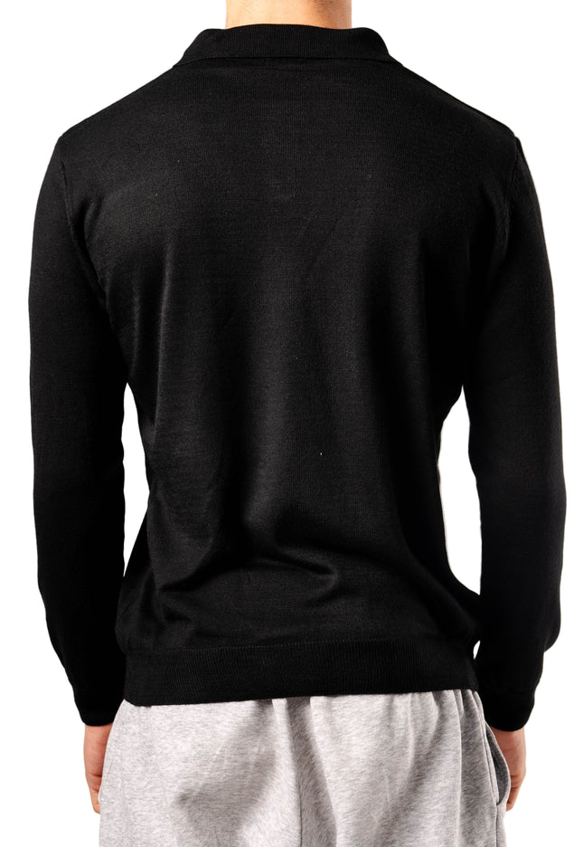 Knitted Polo Sweatshirt