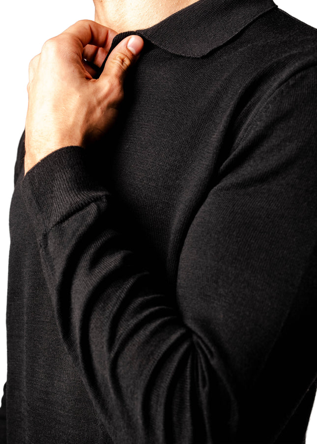 Knitted Polo Sweatshirt