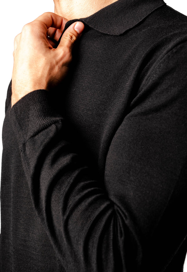 Knitted Polo Sweatshirt