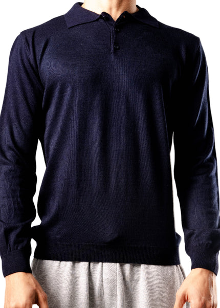 Knitted Polo Sweatshirt