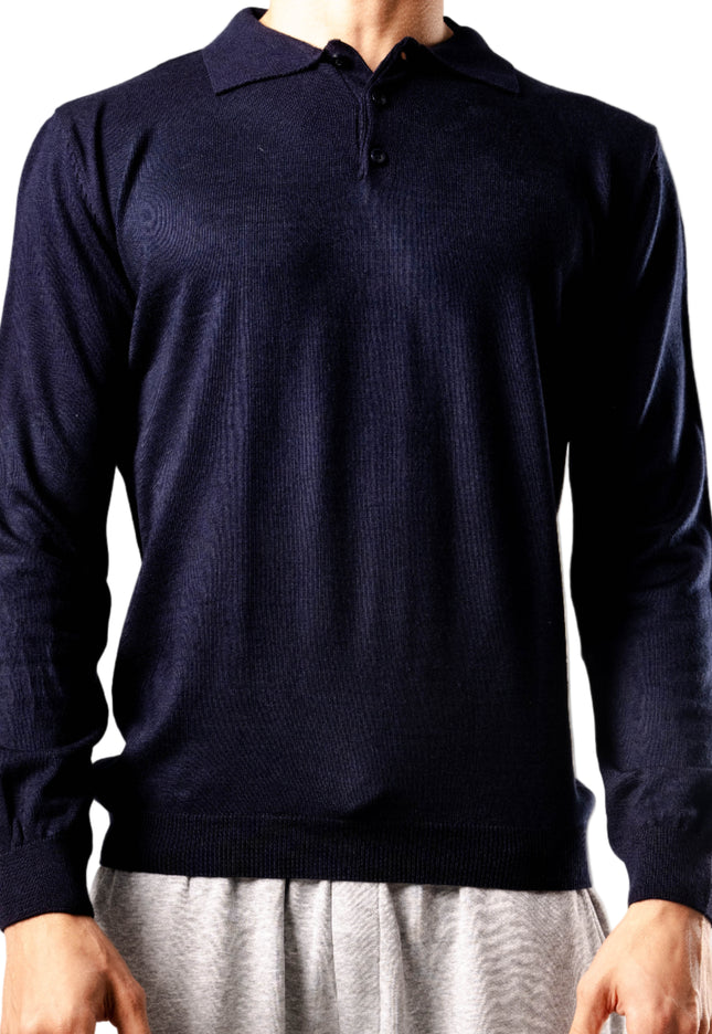 Knitted Polo Sweatshirt
