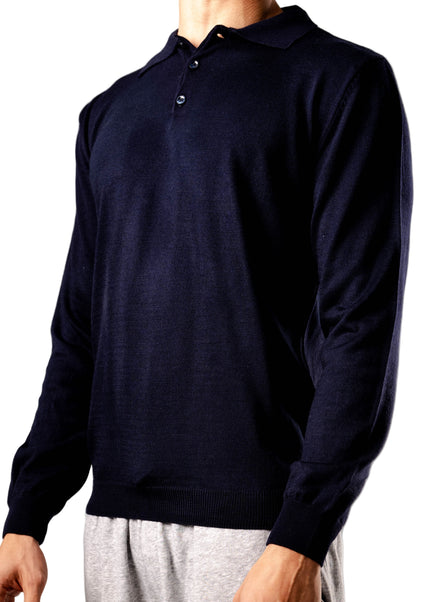 Knitted Polo Sweatshirt