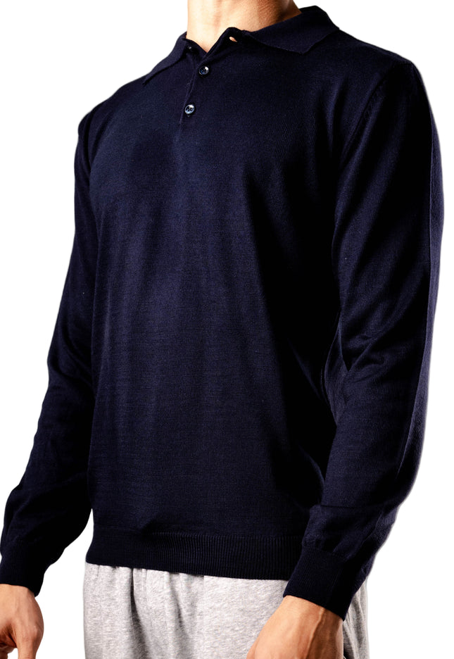 Knitted Polo Sweatshirt