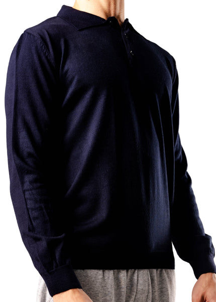 Knitted Polo Sweatshirt