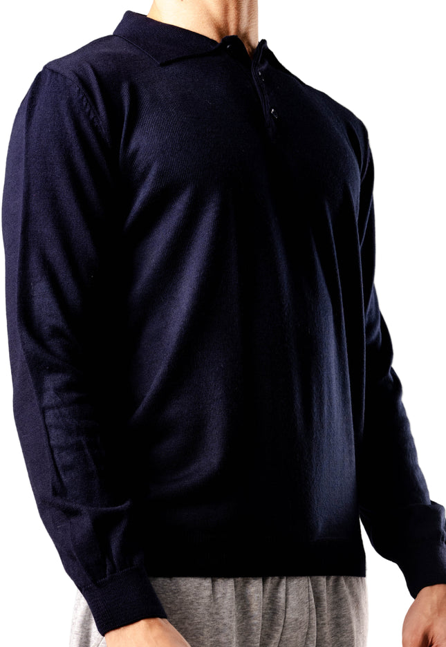 Knitted Polo Sweatshirt