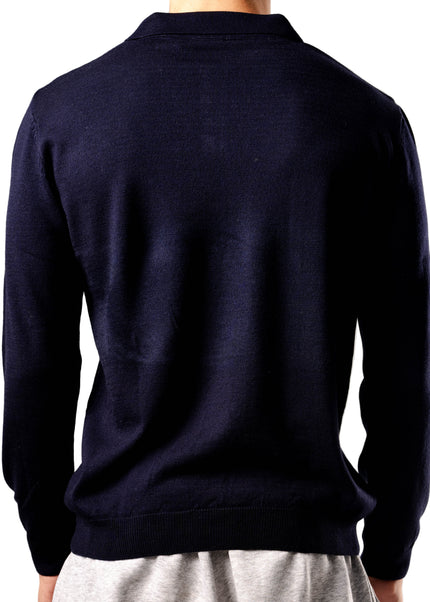 Knitted Polo Sweatshirt