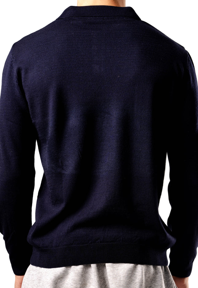 Knitted Polo Sweatshirt