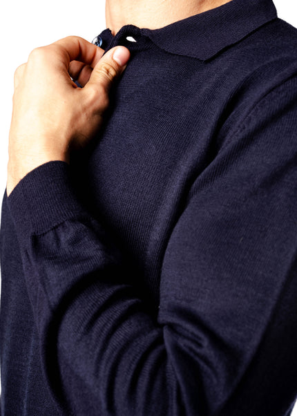 Knitted Polo Sweatshirt