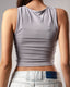 Polyamide Body Cut Crop Top