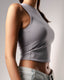 Polyamide Body Cut Crop Top